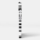 パーソナライズされたストライプ iPhoneケース (左側面)