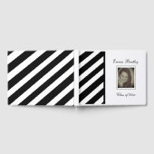 「パーソナライズされたストライプPhoto Guest Book」 ゲストブック (全面)