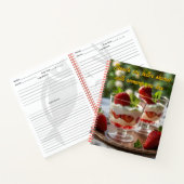 パーソナライズされたストロベリースイーツやる気を起こさせるレシピ ノートブック (内部)