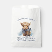 パーソナライズされたスノーボーディングハイランド牛 フェイバーバッグ (正面)