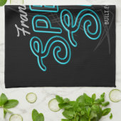 パーソナライズされたスピードショッカスタムプネオンガレ改造ージ キッチンタオル (折り畳み)