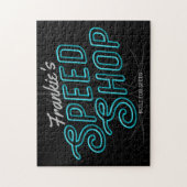 パーソナライズされたスピードショッカスタムプネオンガレ改造ージ ジグソーパズル (縦)