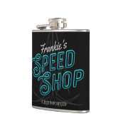 パーソナライズされたスピードショッカスタムプネオンガレ改造ージ フラスク (左)