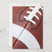 パーソナライズされたスポーツサッカー誕生日 招待状 (裏面)