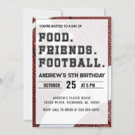 パーソナライズされたスポーツサッカー誕生日 招待状