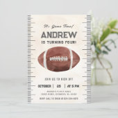 パーソナライズされたスポーツサッカー誕生日 招待状 (スタンド正面)