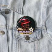 パーソナライズされたスポーツチームの写真ボタンとピン 缶バッジ (インサイチュ)