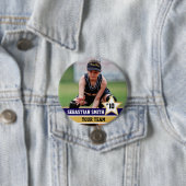 パーソナライズされたスポーツチームの写真ボタンとピン 缶バッジ (インサイチュ)