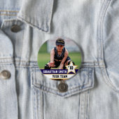 パーソナライズされたスポーツチームの写真ボタンとピン 缶バッジ (インサイチュ)