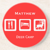 パーソナライズされたスリープ食べ狩り1stディアキープサケ コースター (正面)