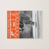 パーソナライズされたスリープ食べ狩り1stディアキープサケ ジグソーパズル (横)