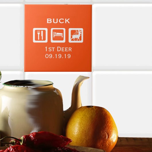 パーソナライズされたスリープ食べ狩り1stディアキープサケ タイル