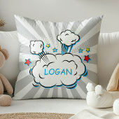 パーソナライズされたスーパーヒーロー漫画ブックモノグラム クッション