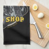 パーソナライズされたス改造ピースショップレーシングガレージ キッチンタオル (四つ折り)