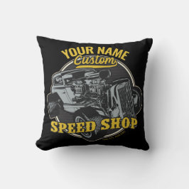 パーソナライズされたス改造ピースショップレーシングガレージ クッション