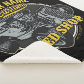 パーソナライズされたス改造ピースショップレーシングガレージ シェルパブランケット (3/4)