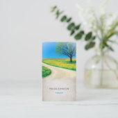 パーソナライズされたセラピスト心理士のビジネスカート 名刺 (スタンド正面)