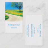 パーソナライズされたセラピスト心理士のビジネスカート 名刺 (正面/裏面)