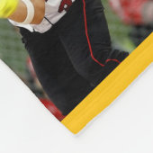 パーソナライズされたソフトボール シニア ナイト 卒業 フリースブランケット (角)