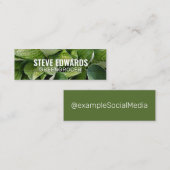 パーソナライズされたソーシャルメディ葉ア「Verdant Systems」 スキニー名刺 (正面/裏面)
