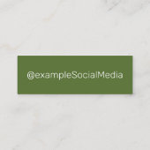 パーソナライズされたソーシャルメディ葉ア「Verdant Systems」 スキニー名刺 (裏面)