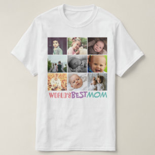 パーソナライズされたタイポグラフィと写真の世界最高の Tシャツ