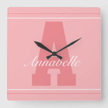 パーソナライズされたタイポグラフィ名時計