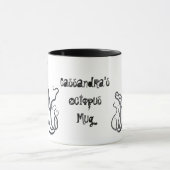 パーソナライズされたタコ マグカップ (中央)