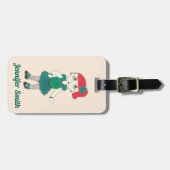 パーソナライズされたタップダンス先生リサイタルダンサーギフト ラゲッジタグ (正面横)