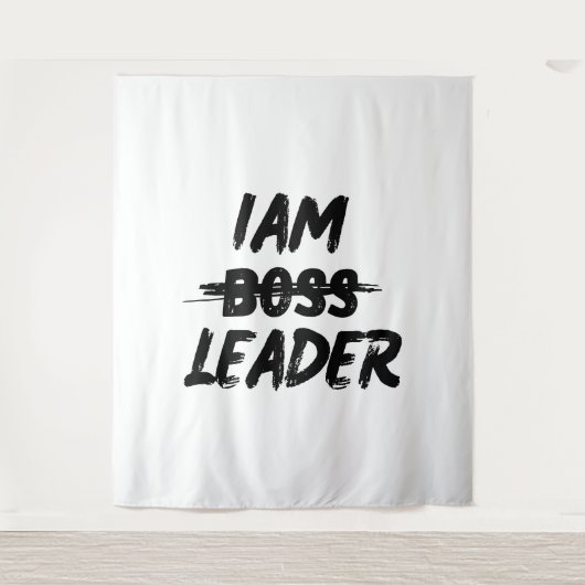 パーソナライズされたタペストリーIAMリーダーがボスではない タペストリー (正面)