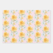 パーソナライズされたタンポポの包装紙シート ラッピングペーパーシート (正面3)