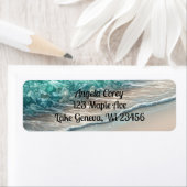 パーソナライズされたターコイズ海波 ラベル (インサイチュ)