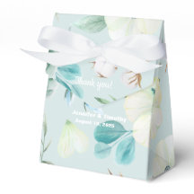 パーソナライズされたターコイズ白フローラ結婚ズ