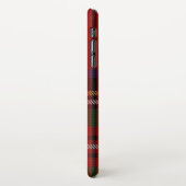 パーソナライズされたタータンチェック格子手書き名モダン iPhoneケース (左側)