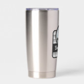 パーソナライズされたタータンチェック氷スケートで滑る/姿スケートで滑る 保温保冷タンブラー (正面)