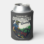パーソナライズされたダウンヒルレース マウンテンバイク トレイル 缶クーラー (缶正面)