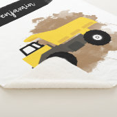 パーソナライズされたダンプトラック建築車泥 シェルパブランケット (3/4)