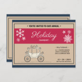 -パーソナライズされたダークブルー、ベージュ、レッドヴィンテージ ポストカード (正面/裏面)