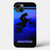 パーソナライズされたダートバイクナイトライドモトクロス Case-Mate iPhoneケース (裏面)