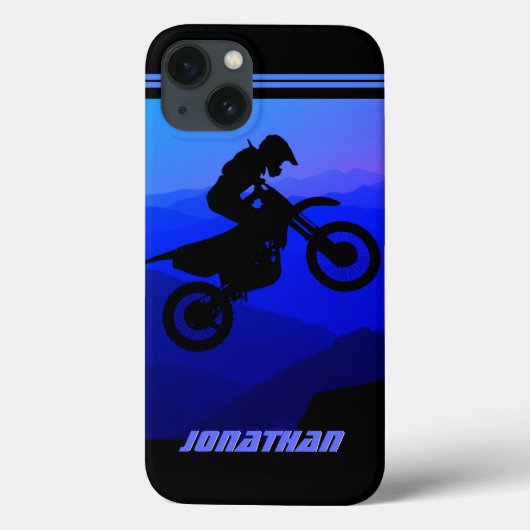 パーソナライズされたダートバイクナイトライドモトクロス Case-Mate iPhoneケース (裏面)