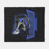 パーソナライズされたダートバイクモトクロスレーシングヘルメット フリースブランケット (正面(横))