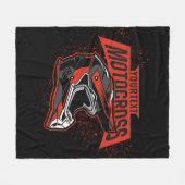 パーソナライズされたダートバイクモトクロスレーシングヘルメット フリースブランケット (正面(横))