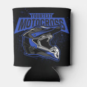 パーソナライズされたダートバイクモトクロスレーシングヘルメット 缶クーラー (裏面)