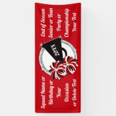 パーソナライズされたチアリーティングバナー 横断幕 (縦)