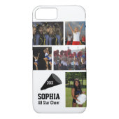 パーソナライズされたチアリーティングフォトコラージュ名チーム Case-Mate iPhoneケース (裏面)
