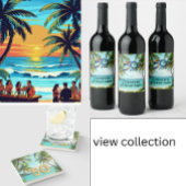 パーソナライズされたチキラウアトロピカルビーチの招待状 招待状