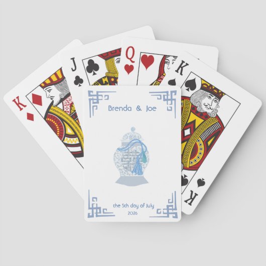 パーソナライズされたチノイスリージンジャージャースタッセル トランプ (裏面)