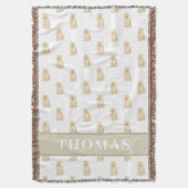 パーソナライズされたチャウチャウ スローブランケット (正面縦)