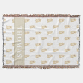 パーソナライズされたチャウチャウ スローブランケット