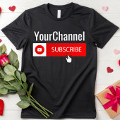 パーソナライズされたチャンネル名のシャツ Tシャツ